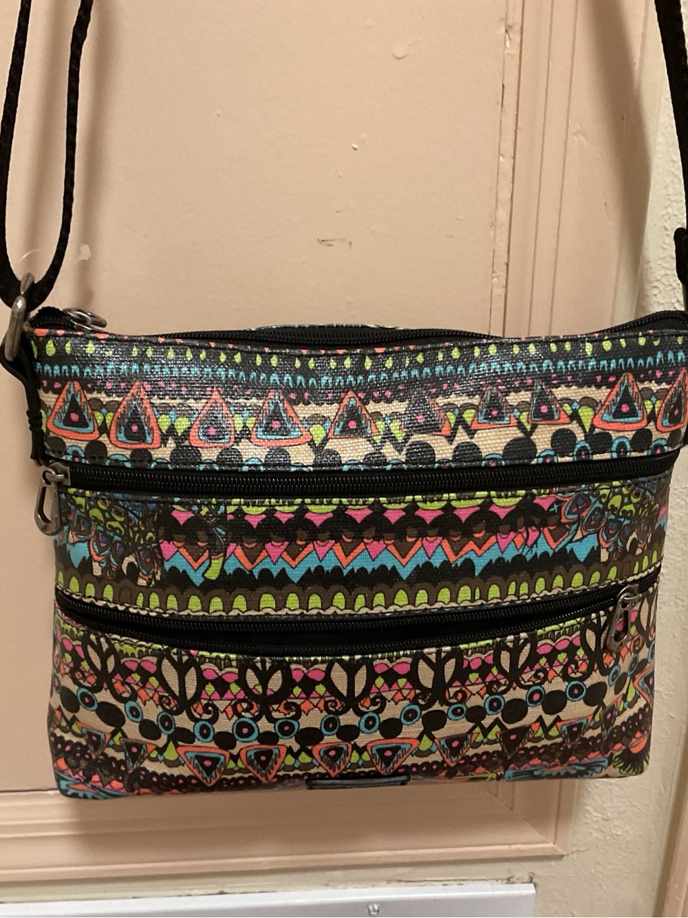 Sakroots Multicolor Tribal Print Crossbody Bag